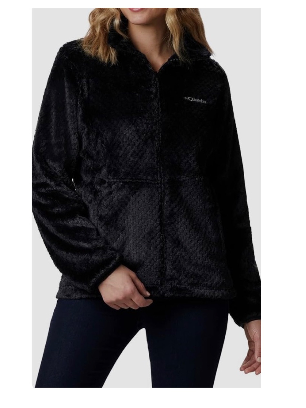 Columbia Interchange Fleece Jacket Velvety Sherpa Full Zip Sz Medium Excellent